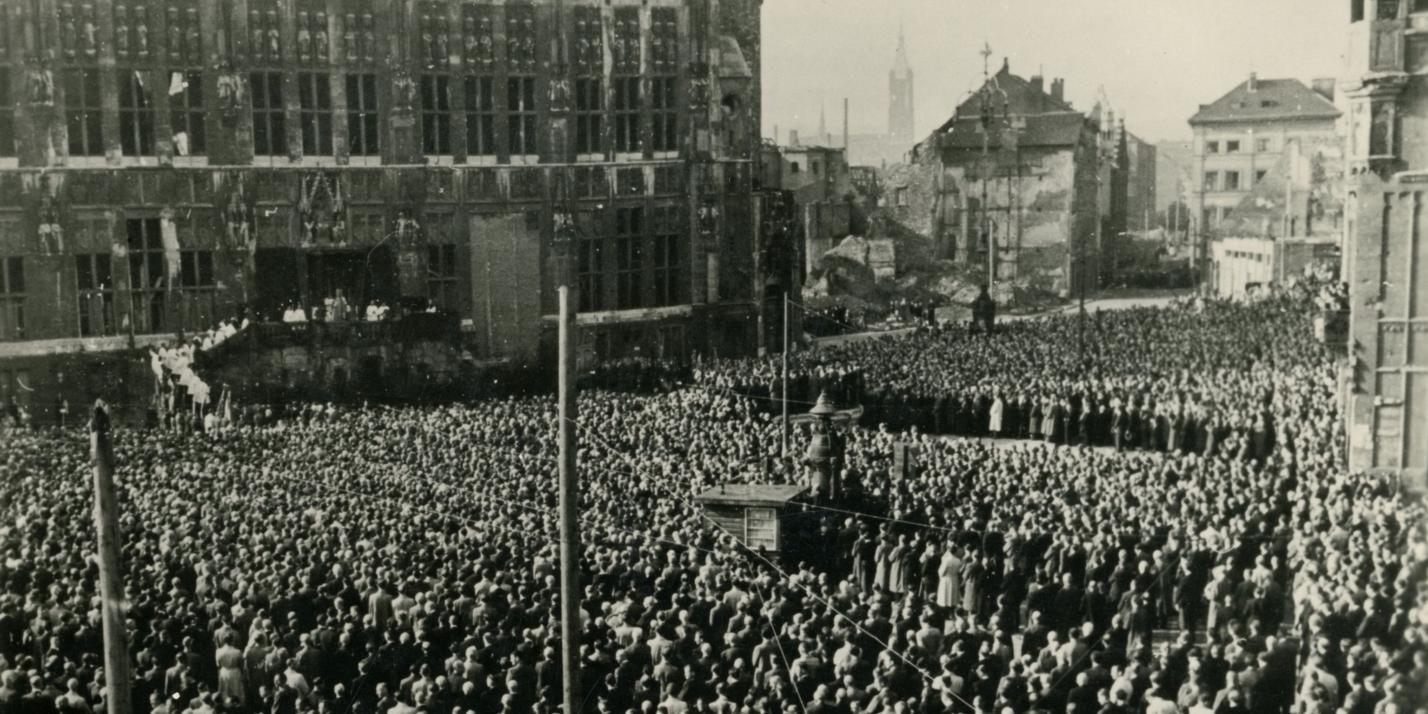 1947 Aachen Abschluss Gebetskreuzzug
