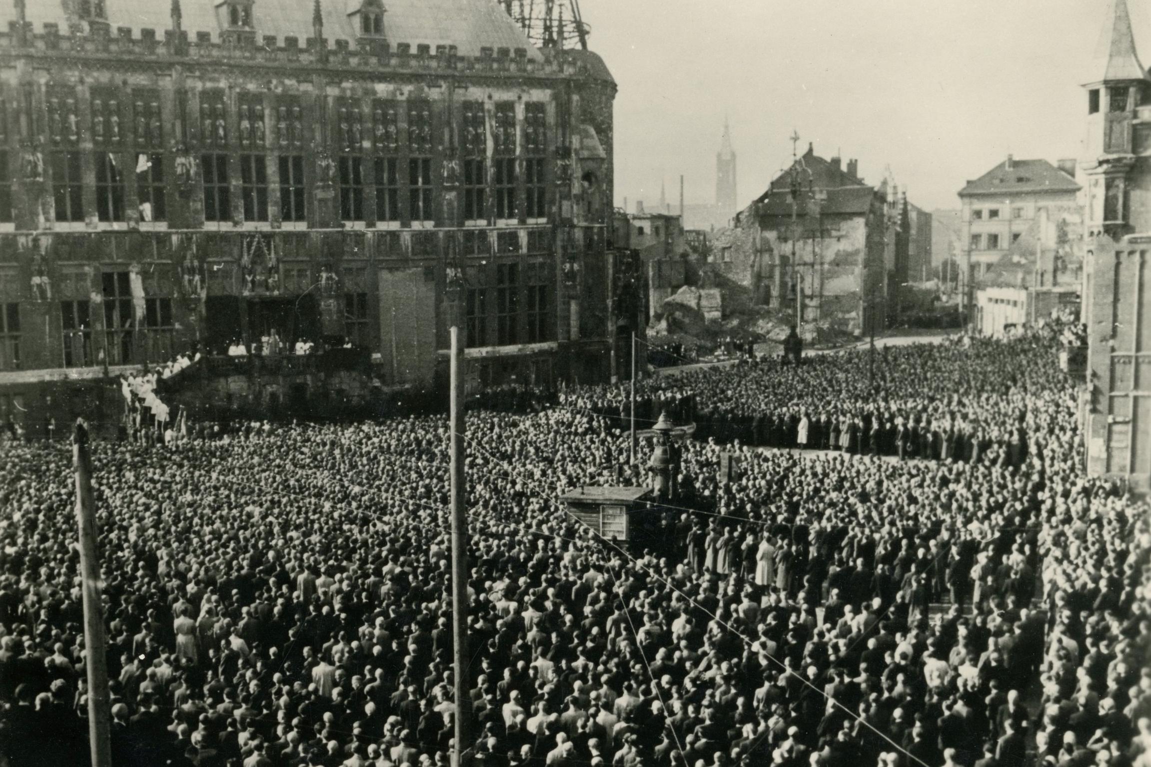 1947 Aachen Abschluss Gebetskreuzzug