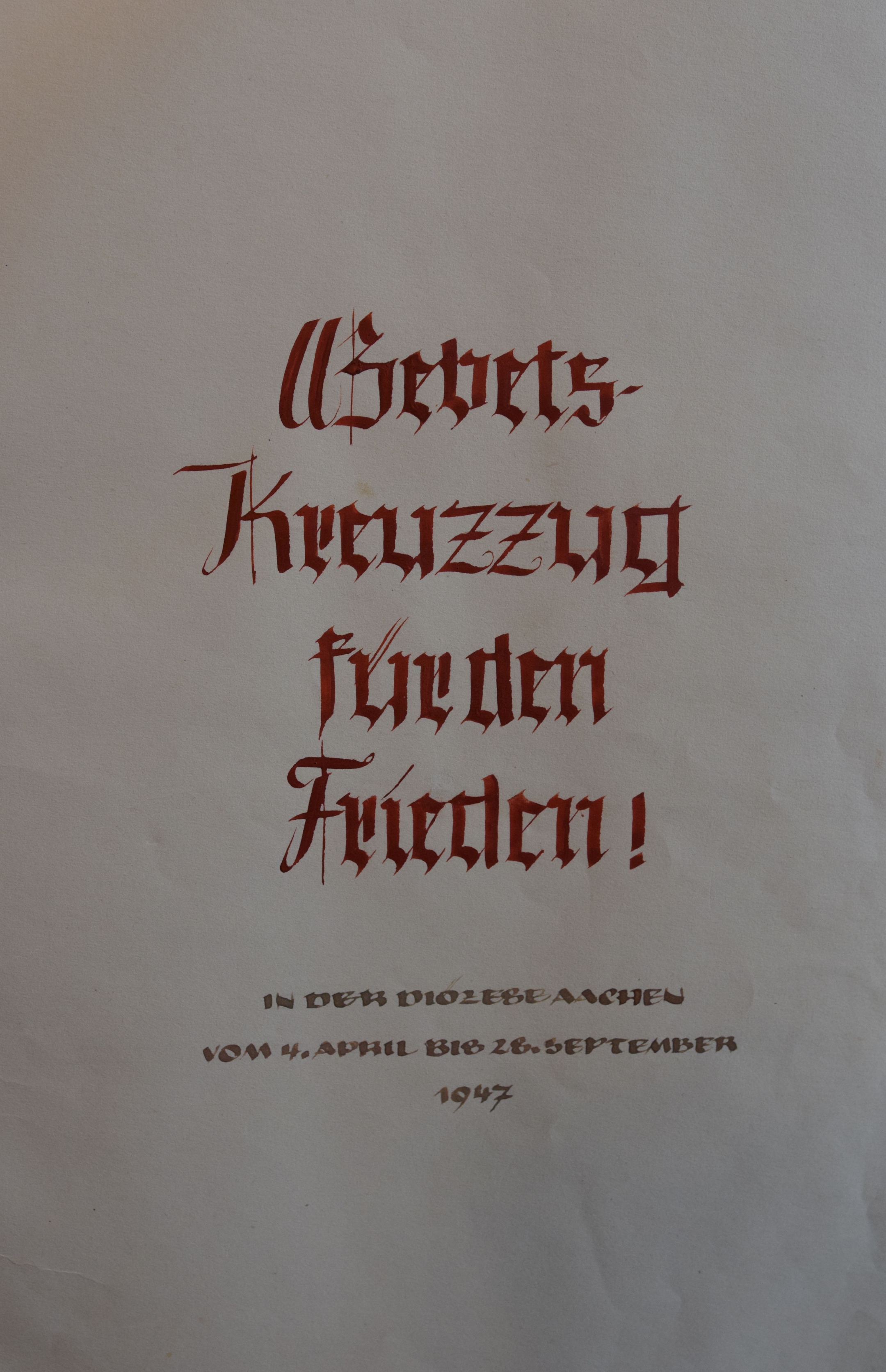 Urkundenbuch 1947 Titelblatt